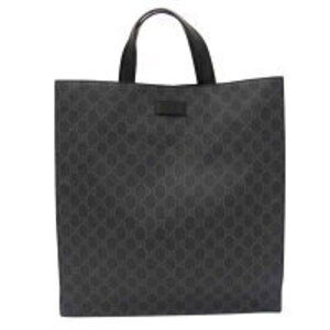 GUCCI GG Supreme Tote Bag Black